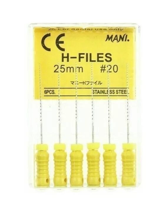 K-files к-файлы mani (Япония) 21 мм. H-files №10 (25мм), 6шт mani. K-files mani 6шт 25мм ISO 06. К-файл mani 10/25 6 шт.
