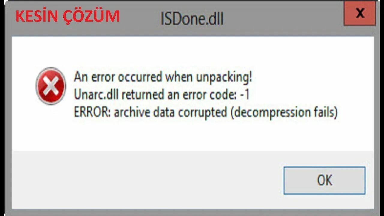 Ошибка 1 error archive data corrupted. Ошибка isdone.dll. unarc.dll. returned error. ошибка isdone.dll - unarc.dll.