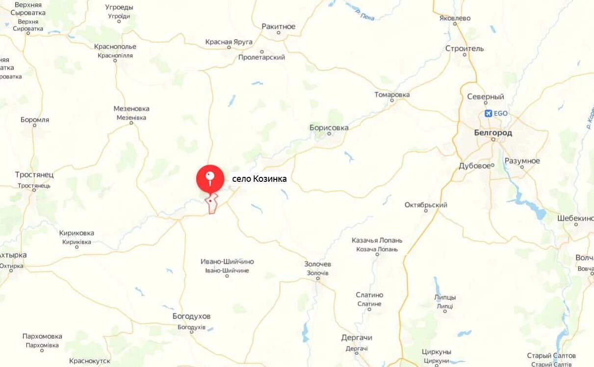 Маштаково на карте. Козинка белгородская область грайворонский район на карте