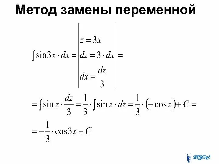 Решение неопределенных интегралов заменой. Метод интегрирования подстановкой (заменой переменной).. метод замены переменной в интеграле. метод замены переменных интегралы. 5. формула замены переменной в неопределенном интеграле..