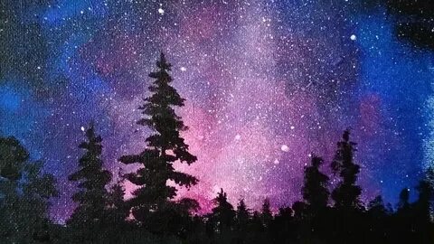 Как рисовать звездное небо