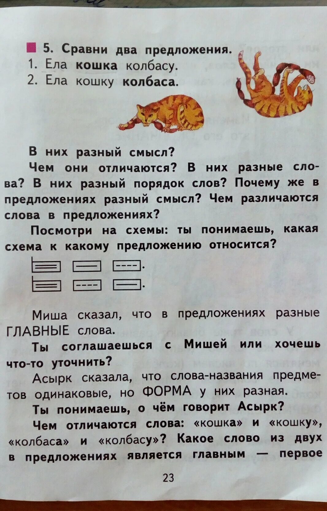 Предложения слов кошек. Предложение со словом колбаса. Предложение со словом кошка. Два кусочека колбаски текст. Два кксовечка кодбаски текст.