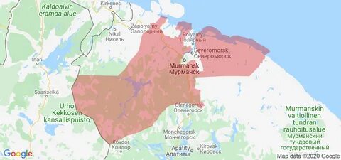 Мурманская область с кем граничит карта