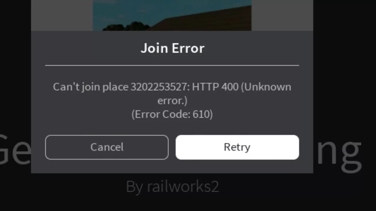 Ошибка РОБЛОКС. Ошибка 610 в РОБЛОКС. РОБЛОКС ошибка Error. Код ошибки в РОБЛОКС.