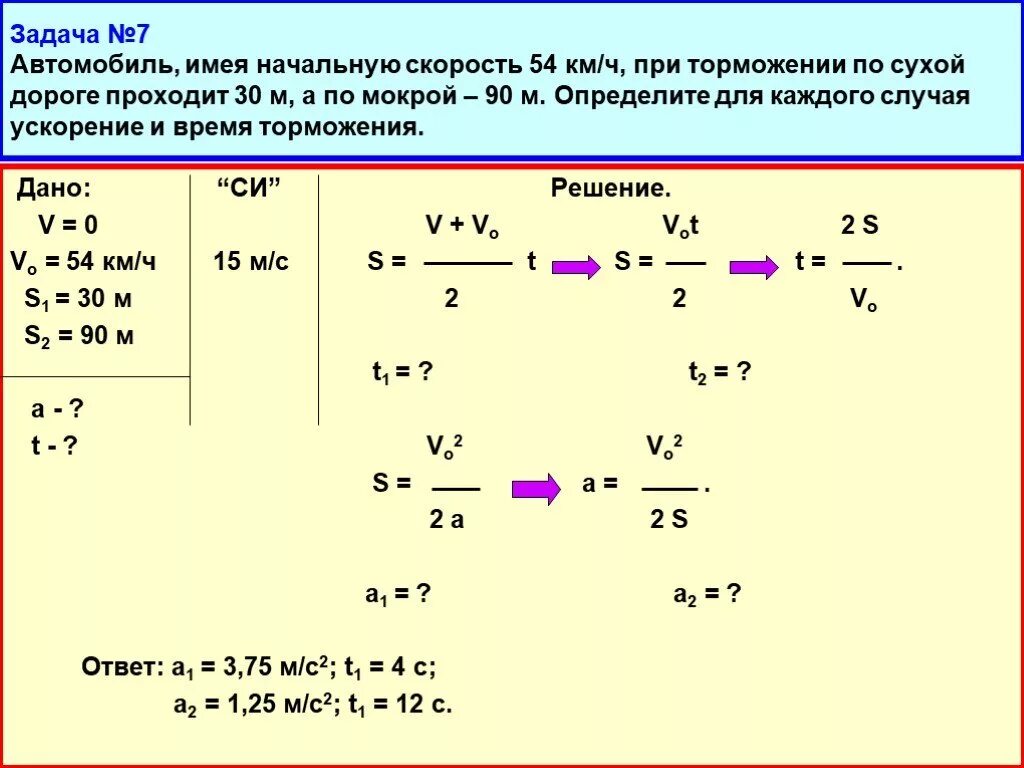 Задачи с ускорением и с начальной скоростью. Задачи по физике по формулам равноускоренного движения. Задачи по физике на равноускоренное движение. Задача 1 равноускоренное движение. За 10 минут равномерного