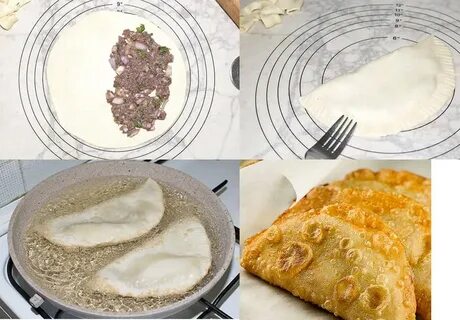 Чебуреки из дрожжевого теста на сковороде