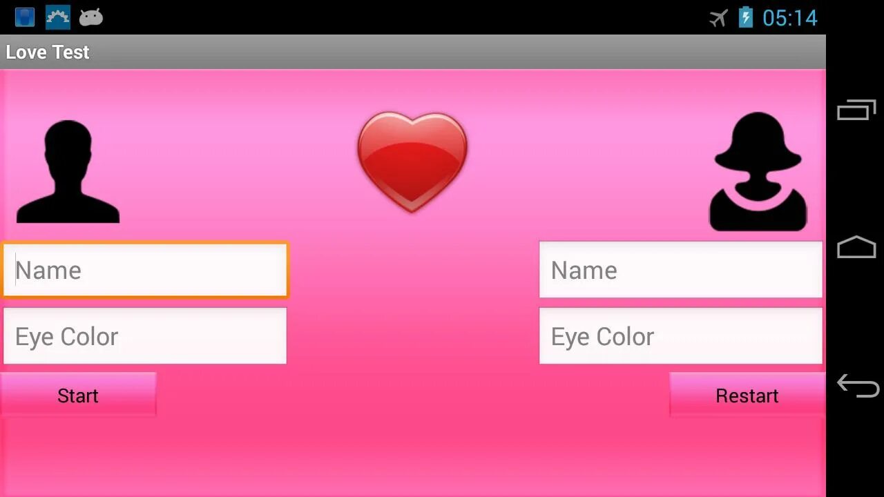 Love Test. Любовный тест. Love Tester. Android Love.