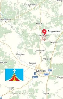 Калуга людиново расстояние