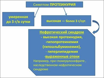 Протеинурия при нефротическом синдроме