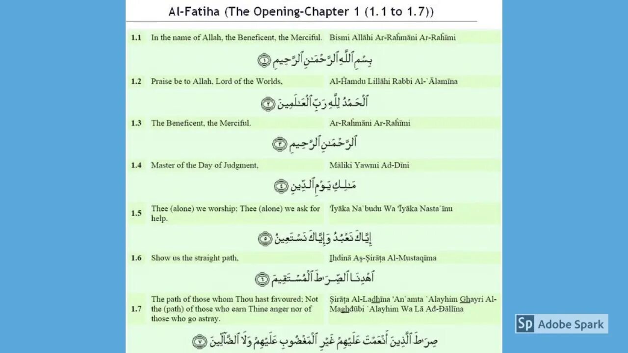 Opening chapter is