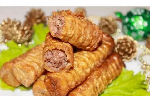 Трубочки с мясом