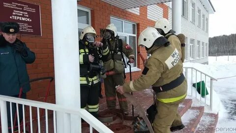 Пожарные учения в детском