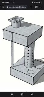 Печка на отработке размеры