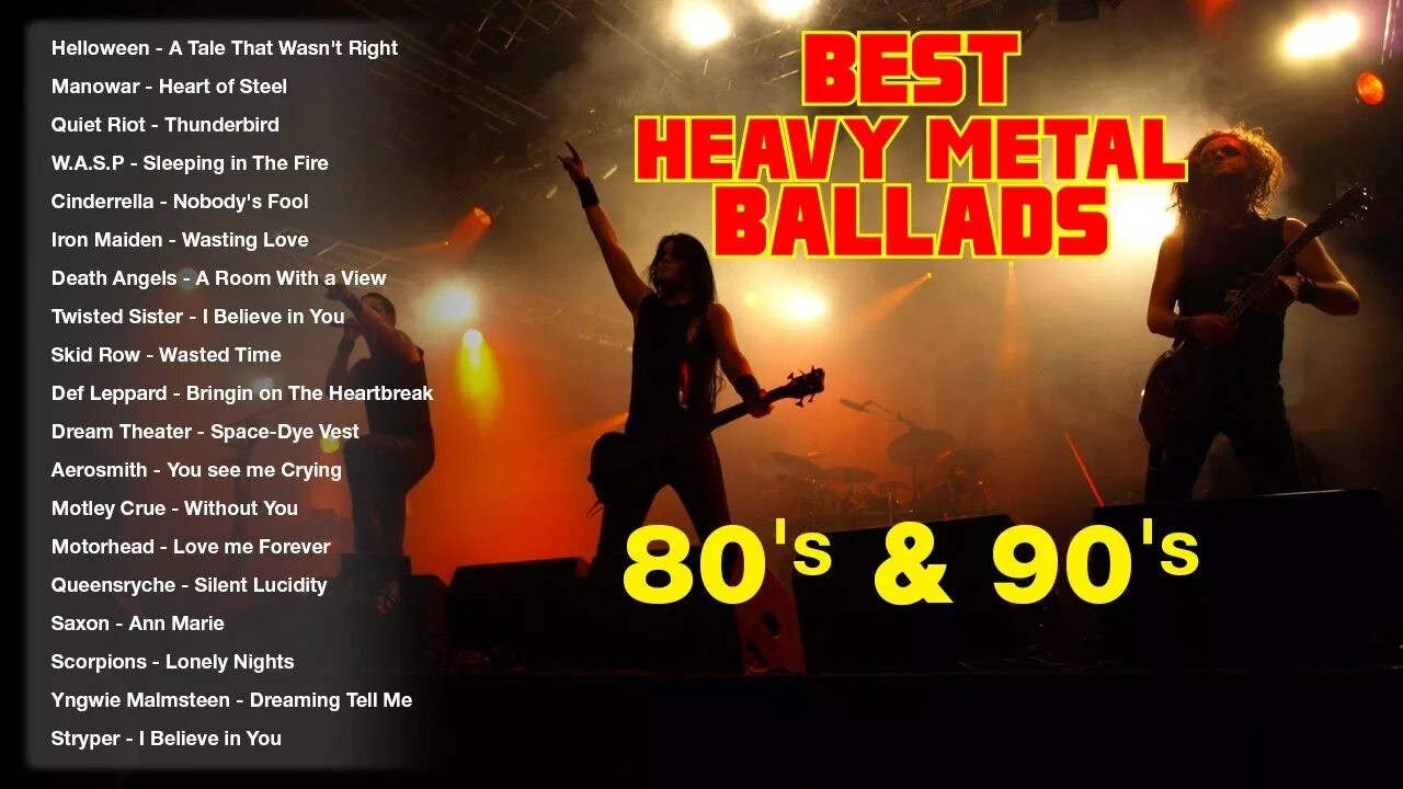 Рок баллады 80 90 сборник слушать. Heavy Metal Ballads 80s. Метал баллады. Best Metal Ballads. Классика хеви метала.