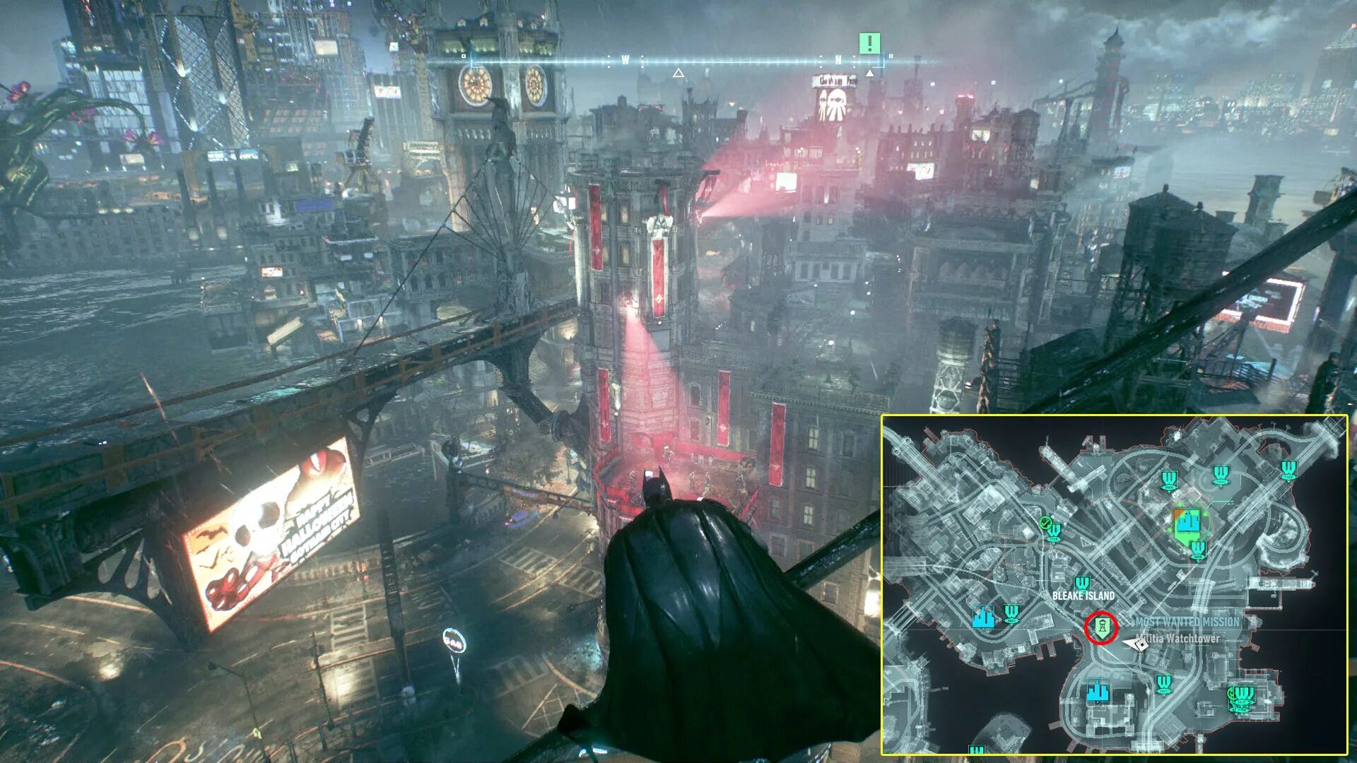 Остров бэтмена. Batman Arkham Knight оккупация Готэма остров Миагани. Batman Arkham Knight сторожевые вышки остров блик. Batman Arkham Knight сторожевые вышки карта. Batman Arkham Knight оккупация Готэма остров блик.