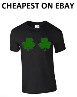 Shamrock Boobies Irish St Patricks Day Funny T Shirt Irish Paddy Top Irelan...