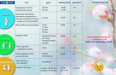 Мероприятия на майские праздники 2024