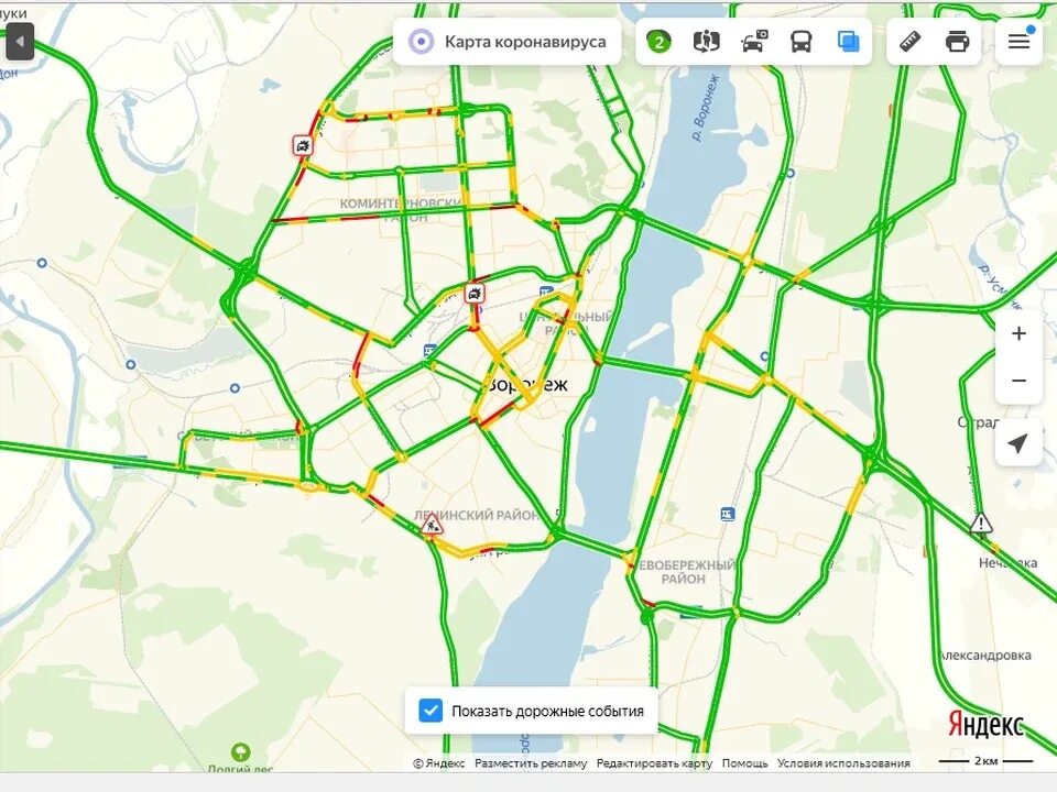 Карта пробок Воронеж. Дорожные работы пробка. Транспортная карта Воронеж. Воронеж пробки левый берег