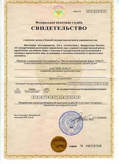 Регистрирующий орган егрюл