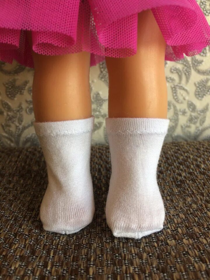 Кукольный носочек. Шьем носочки для куклы. Шьем носки для кукол.
