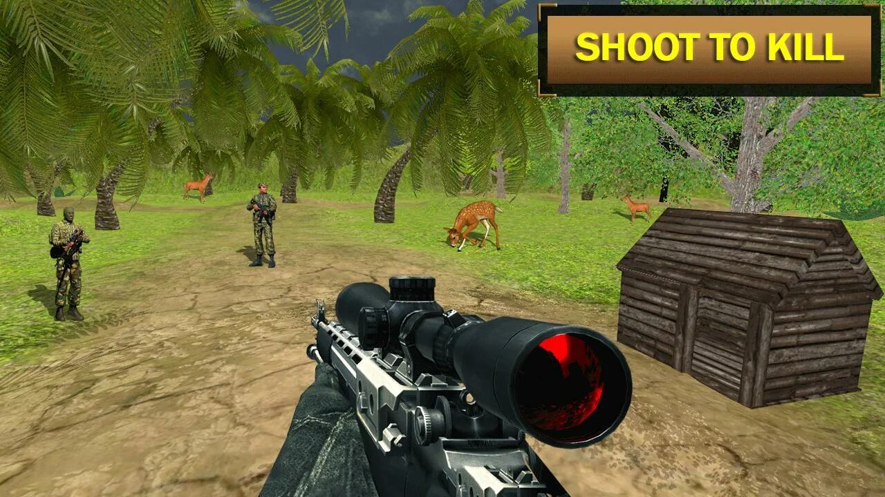 Hunter enemies. Игра про оленя охотника. sniper attack. enemy hunter in forest fps shooter. enemy hunter in forest fps.