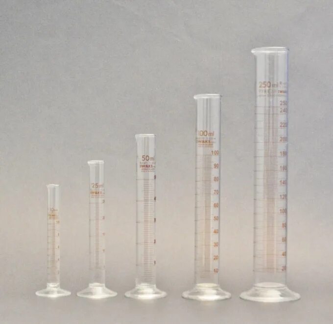 Glass cylinder 2 ml Burette Analyzer model: adi 2045ti. Measuring cylinder.