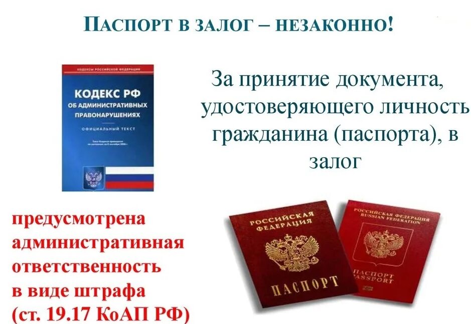 Паспортный право. Документ удостоверяющий личность.