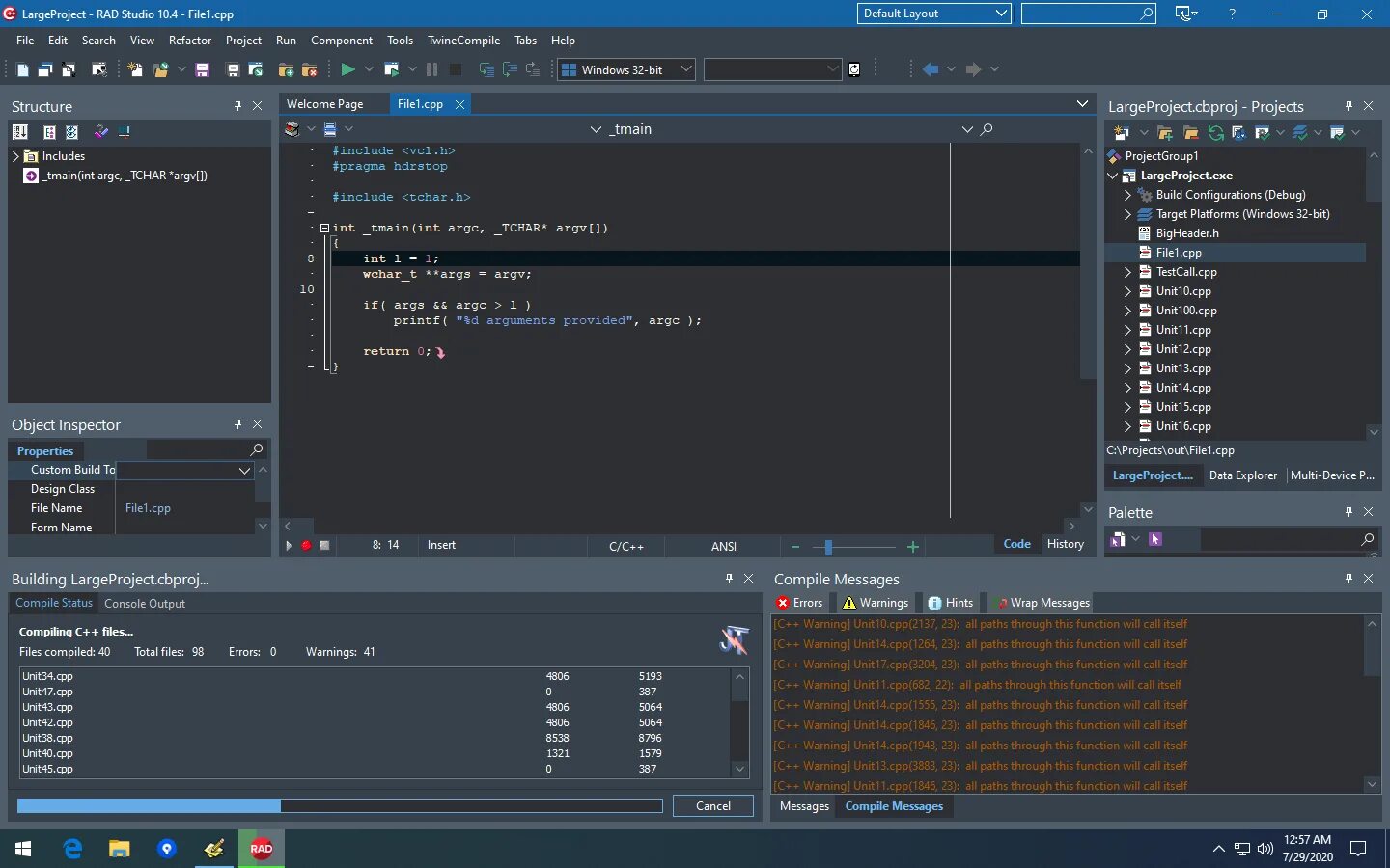 Compile time