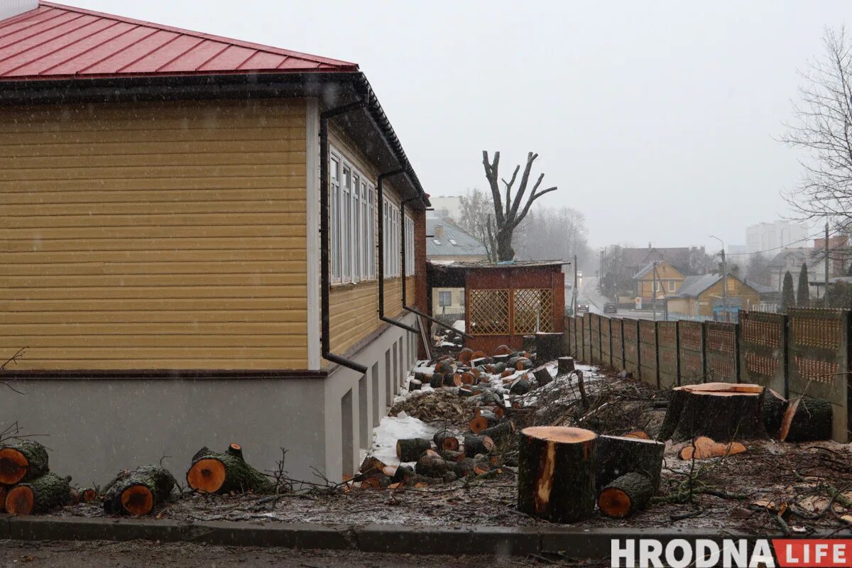 Новый свет гродно. Здания со спиленным кирпичнм.