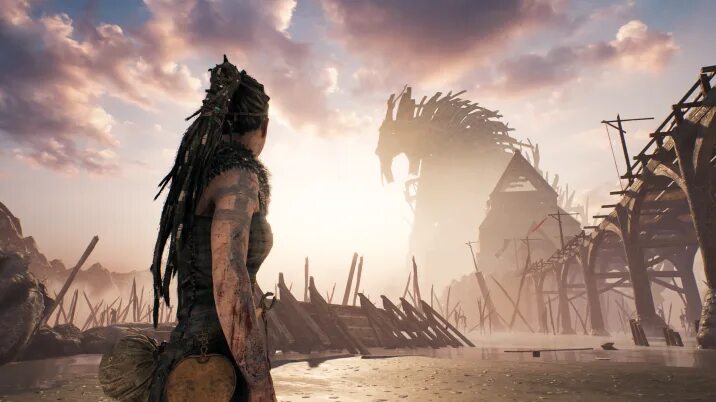 Hellblade 2 как убрать полосы. Hellblade senua&#039;s sacrifice постер. гарм hellblade.