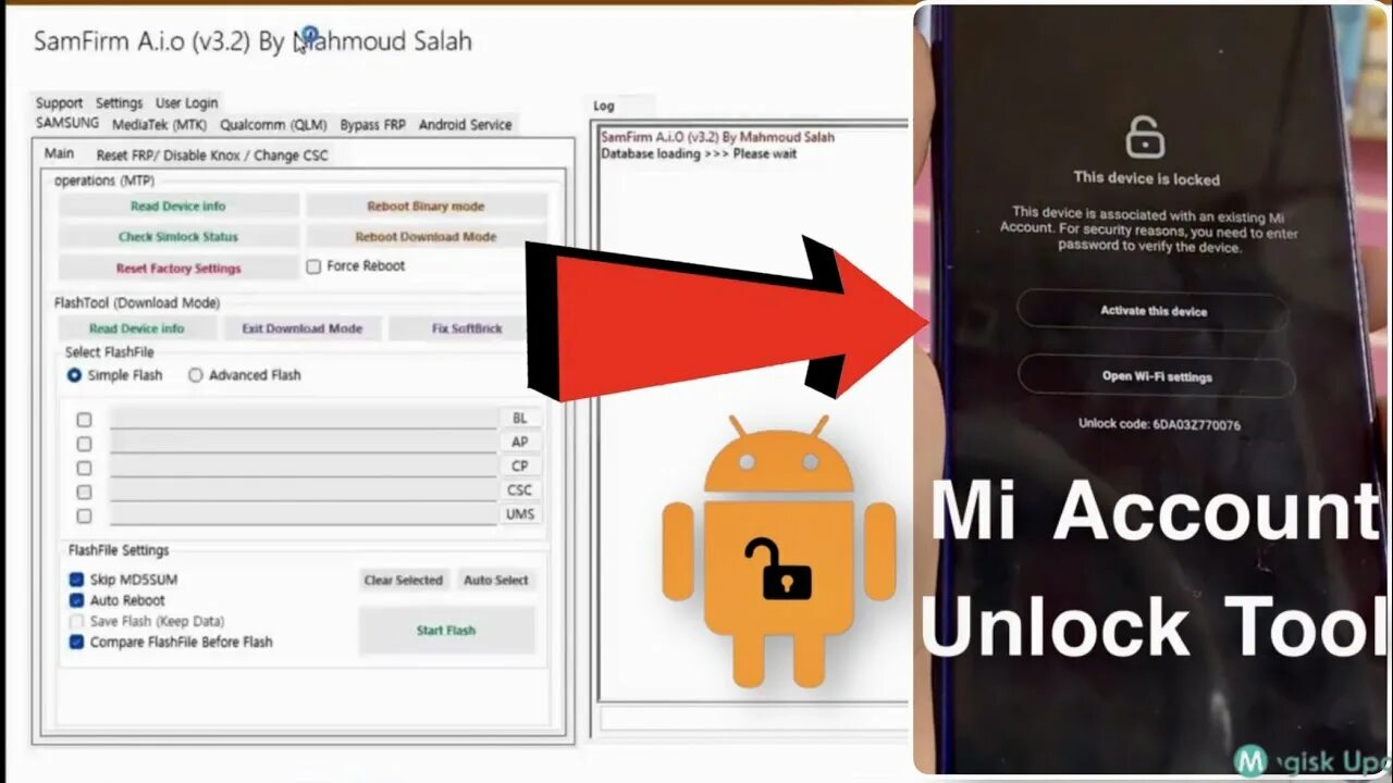 Unlock tool разблокировка mi аккаунта