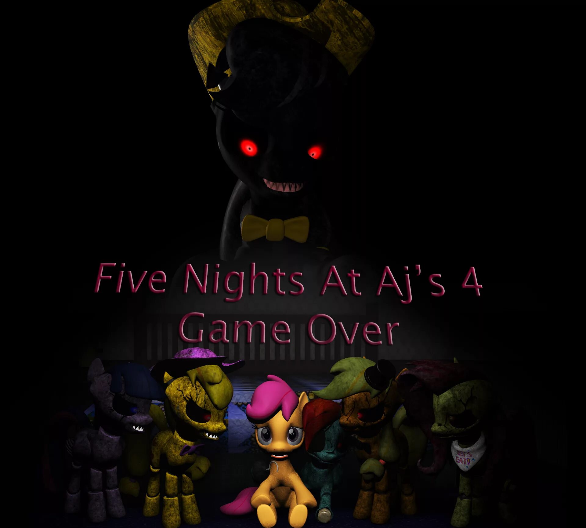 Five Nights at AJ'S 4. Five Nights at Pinkie's 4. Гейм овер ФНАФ. Five Nights at AJ'S.