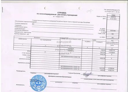 Форма 0503125