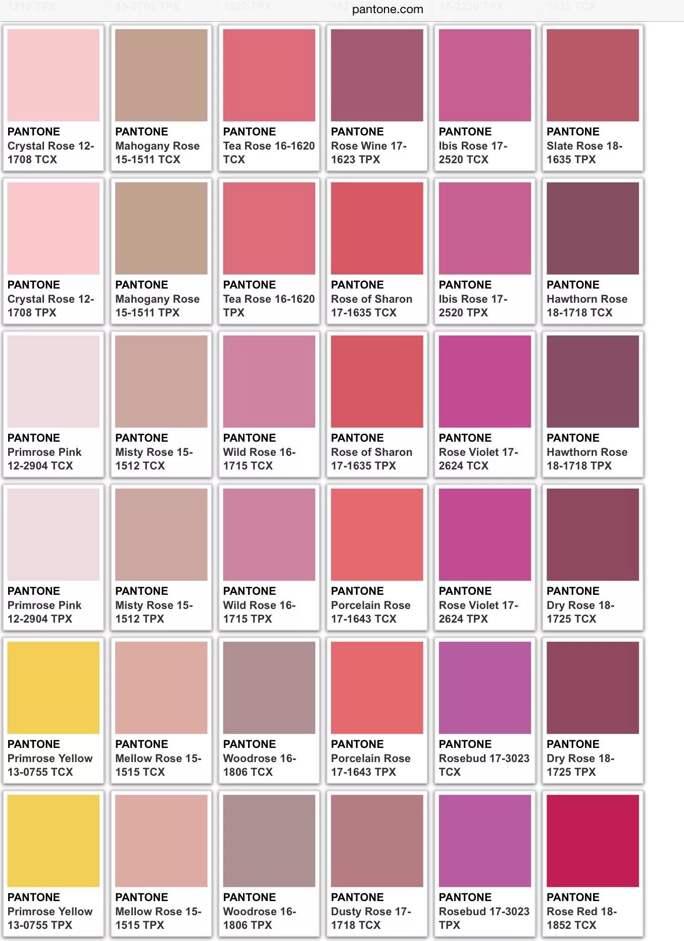 Pantone rose. Оттенки розового цвета палитра пантон. пудровый пантон. pantone 12-1708 crystal rose.