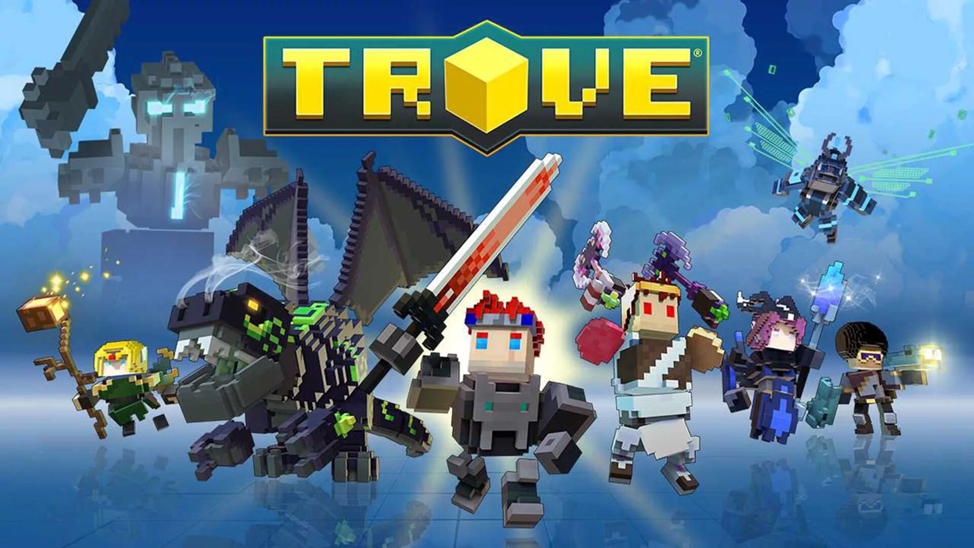 Trove видеоигра. Trove. троув игра. trove картинка. надпись trove.