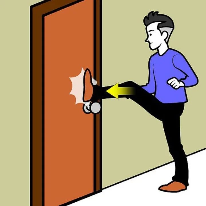Were you to open the door. Открывает дверь с ноги. Пинок в дверь. Пнул дверь.