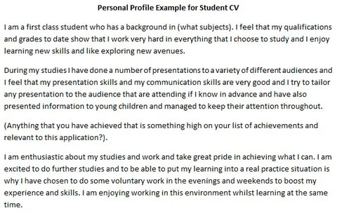 Profile examples