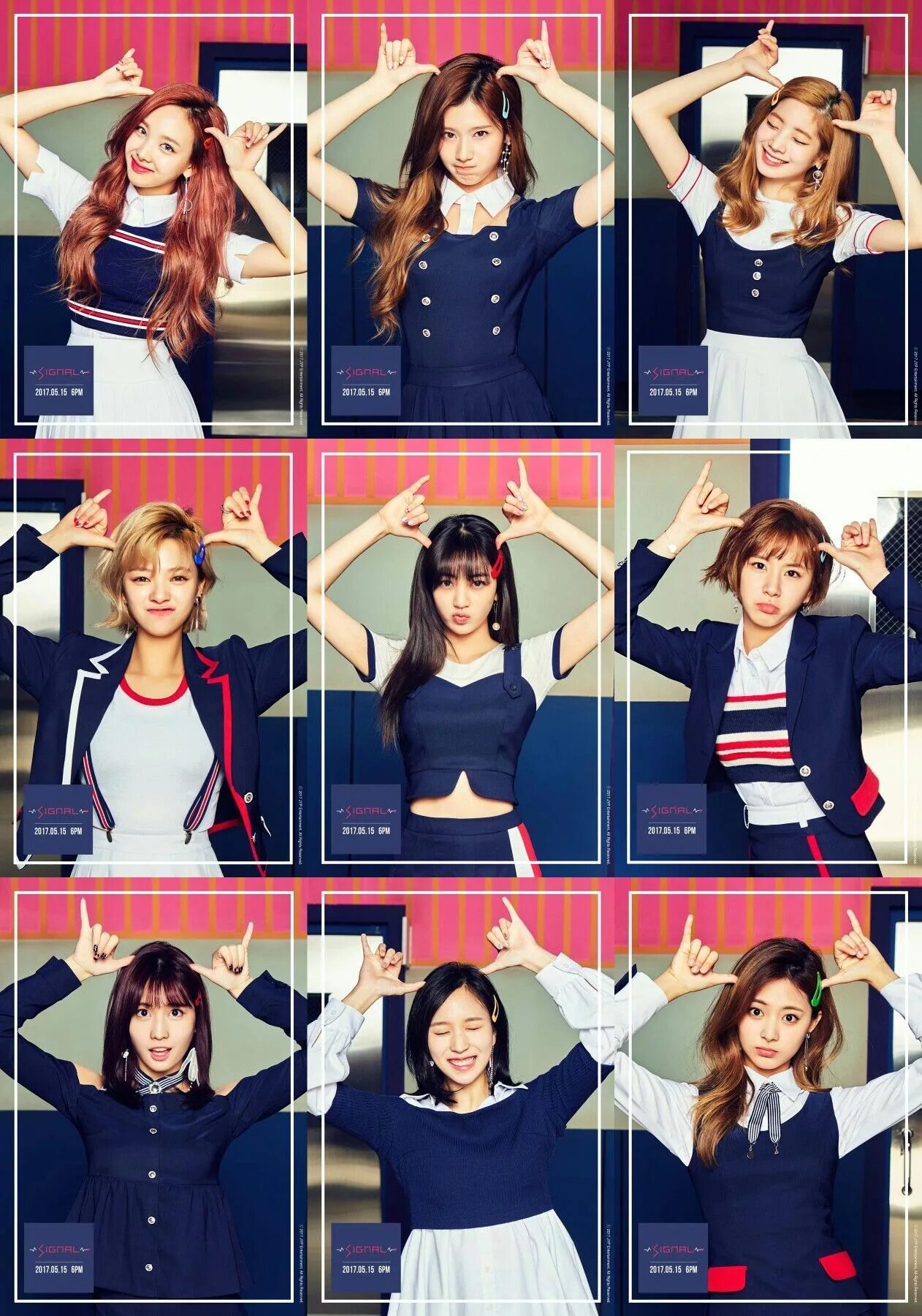 Twice signal. Коллаж твайс. твайс сигнал. twice фотосессия signal. twice коллаж.