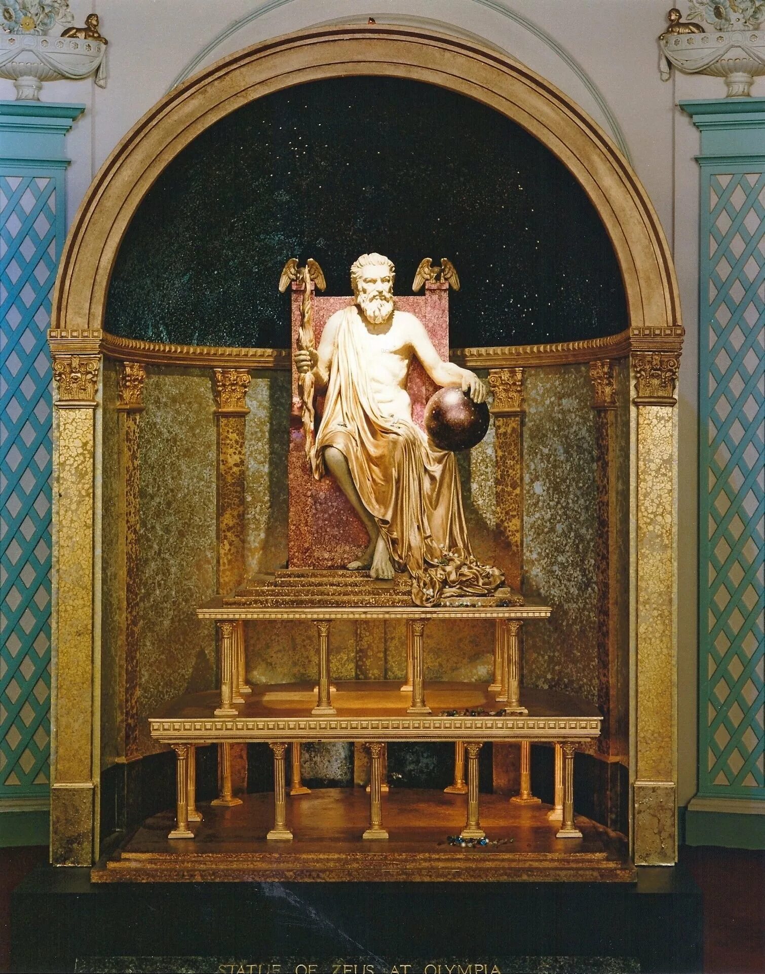 Скульптура Фидия Зевс Олимпийский. 7 Чудес света статуя Зевса в Олимпии. Статуя Зевса в Олимпии (Олимпия, 435 г. до н. э.),. 3. Статуя Зевса в Олимпии.