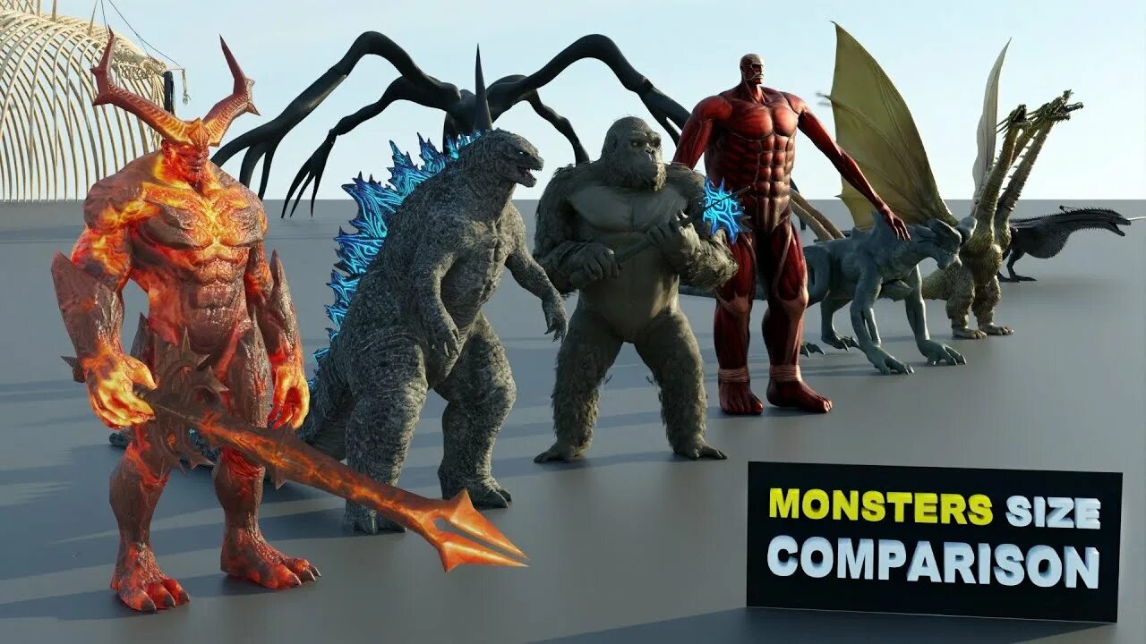 Monsters size. Monsters size