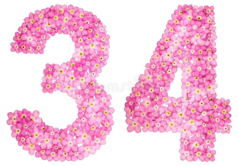 Тридцать четыре. 34 Годика картинки. 34 Цифра с цветами. С днем рождения 34. Марьяна Бозиева.