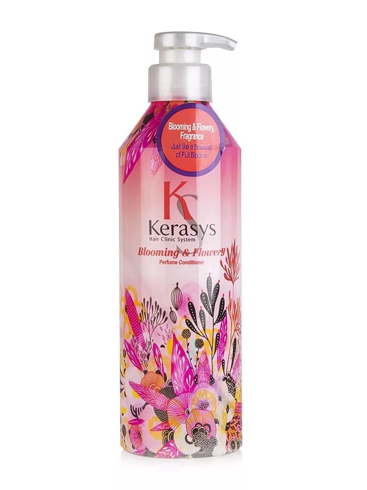 Kerasys кондиционер парфюмированный «Флер» - Blooming&Flowery Parfumed Rinse, 600мл. Kerasys кондиционер для волос Флер 600 мл. Корея. Kerasys Blooming & Flowery Conditioner 600ml. Кондиционер для поврежденных волос Kerasys, 600мл.