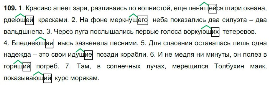 Русский язык 7 класс упр 426. Красиво алеет Заря разливаясь по волнистой еще пенящейся. Красиво алеет Заря разливаясь. Красиво алеет Заря. Красиво алеет Заря разливаясь по волнистой еще пенящейся шири океана.