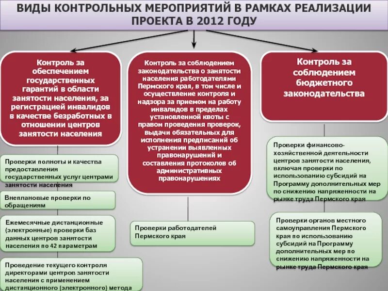 Этапы контрольного мероприятия. Виды контрольных мероприятий. Тип контрольного мероприятия. Содержание контрольных мероприятий. Реализация контрольных мероприятий.