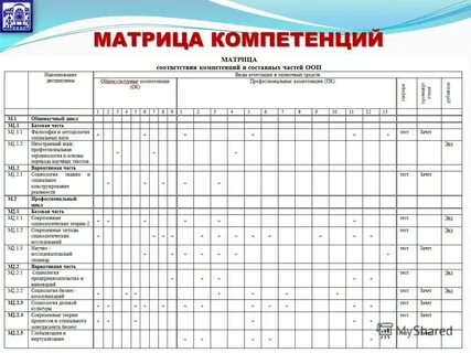 Матрица компетенций