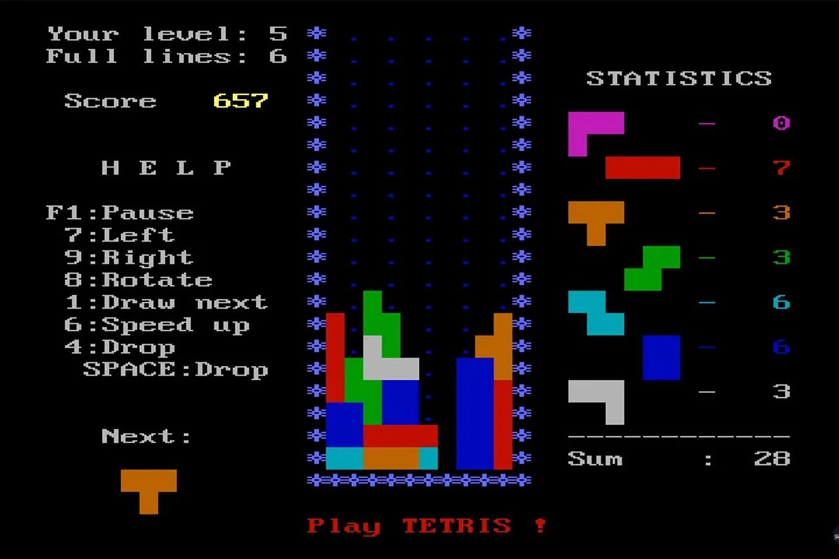 Как сделать Тетрис на блокноте. Кто создал Тетрис. Игры на IBM 90 годов. Как сделать Тетрис на блокноте ПК. Рбк life