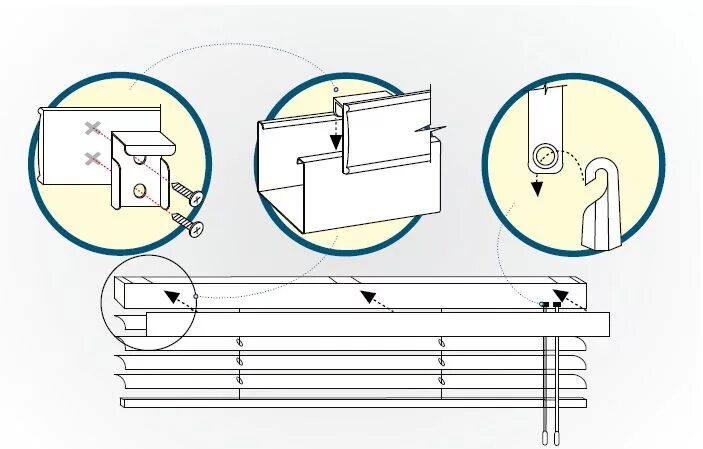 Как повесить горизонтальные. Крепление жалюзи снизу к окну. Схема крепления горизонтальных жалюзи к потолку. Установка горизонтальных жалюзи на пластиковые окна схема монтажа. Крепление жалюзи к раме снизу.