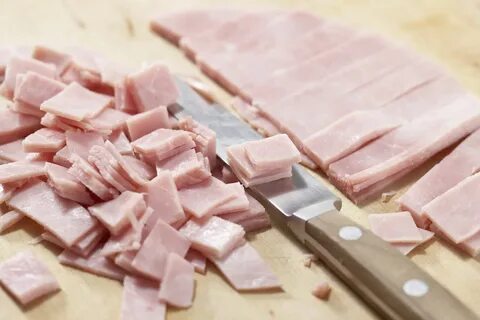 Кусочки ветчины