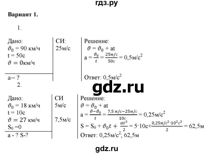 Физика 9 класс марон позойский