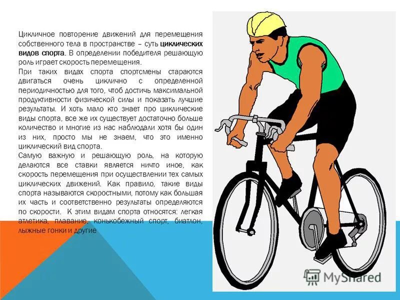 Какой из перечисленных видов спорта считается циклическим. Какой из перечисленных видов спорта считается циклическим